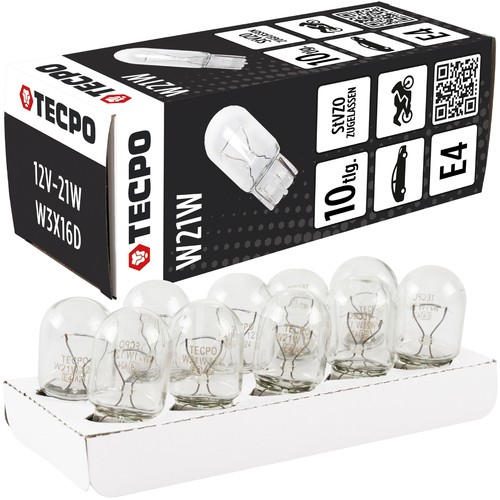 10x tecpo w21w glühbrinen 12v - w21w,