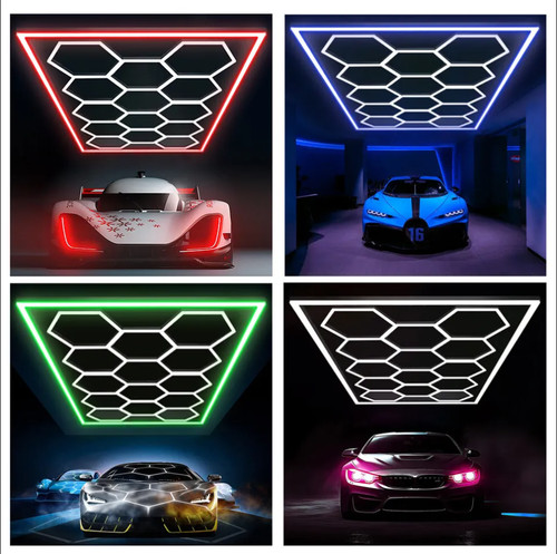 14x hexagon led lampe - 14x,