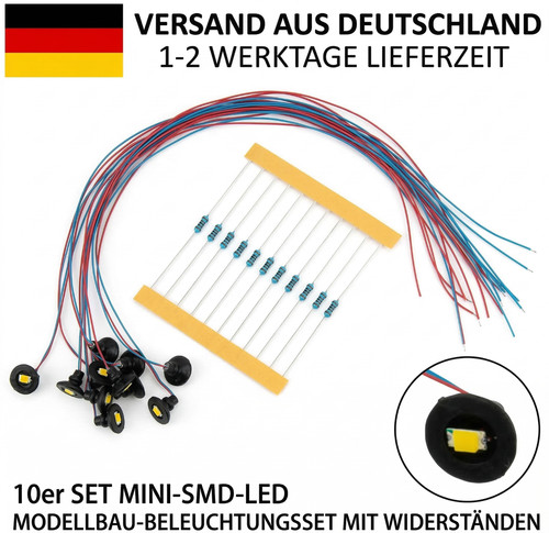 10x spur led wandlampe - 10x, h0