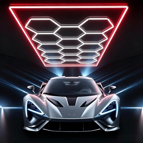 14x hexagon garage led lampe - garage,